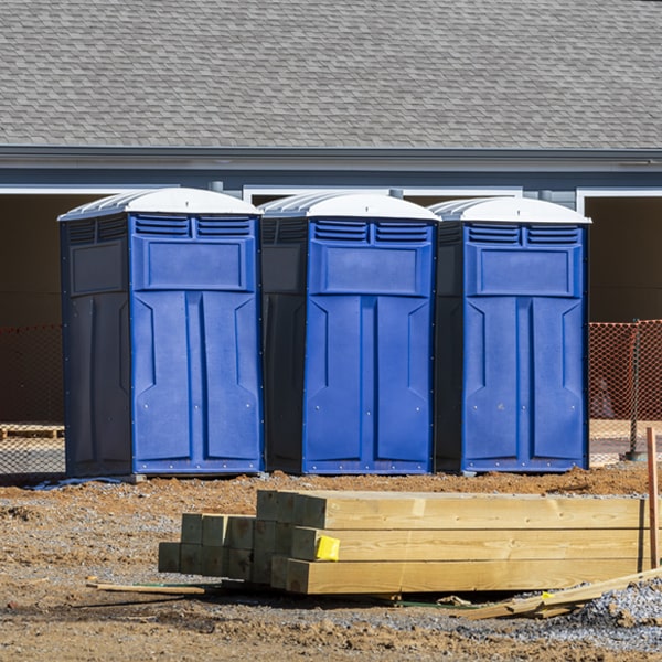 what is the expected delivery and pickup timeframe for the porta potties in Bunkerville